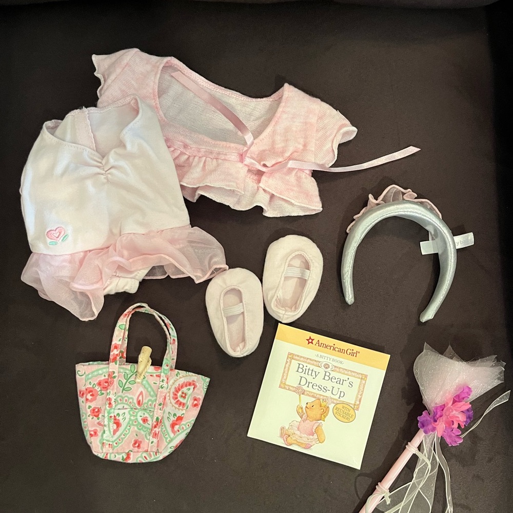 American Girl Bitty Baby Ballerina To Be Set retired 2010 NOT A COMPLETE SET